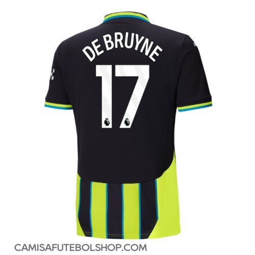 Camisa de time de futebol Manchester City Kevin De Bruyne #17 Replicas 2º Equipamento 2024-25 Manga Curta